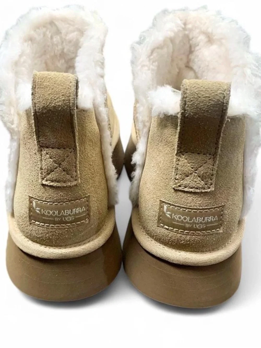 Koolaburra by UGG Koola Ultra Mini Platform Boots Sand Size 8 NWOT
